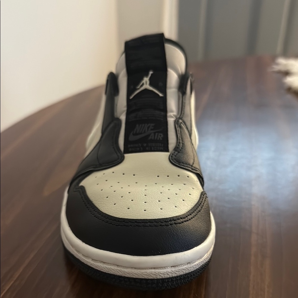 Nike Air Jordan Black and Cream Sneakers